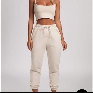 Meshki nude colored joggers